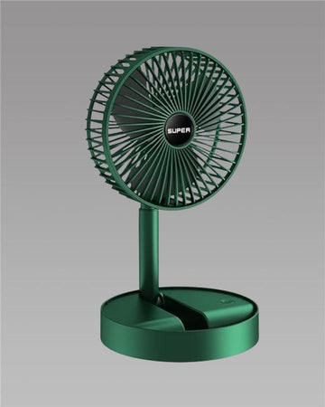 Foldable Mini Desk Fan – Adjustable Height & Angle Table Fan (1 Pc)