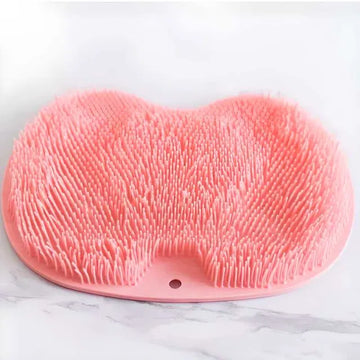 Foot Scrubber for Shower – Hands-Free Silicone Cleaner & Massager Mat | Exfoliating Bath Scrubber for Care, Pain Relief, Circulation, Spa & Pedicure | Shower & Bath Cleaning Mat